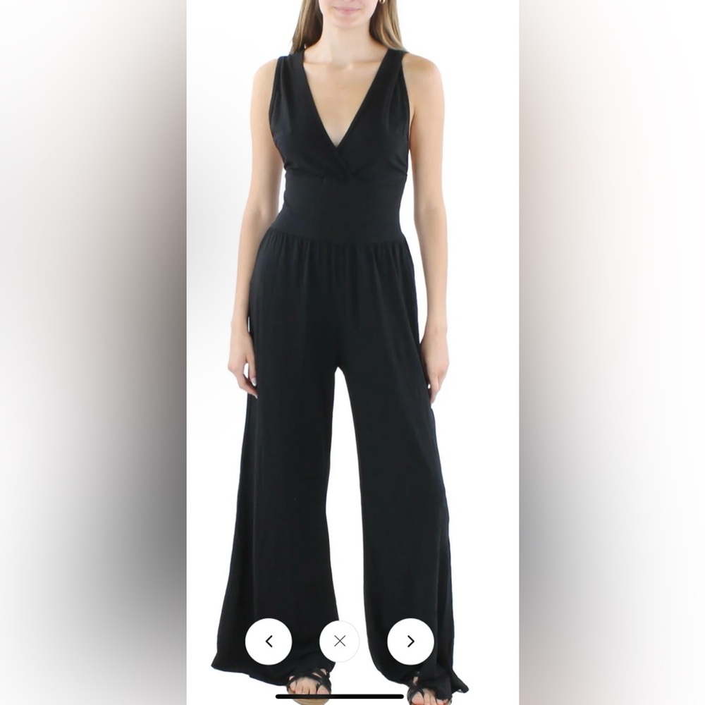 NWT bobi Los Angeles Black Cotton Jumpsuit